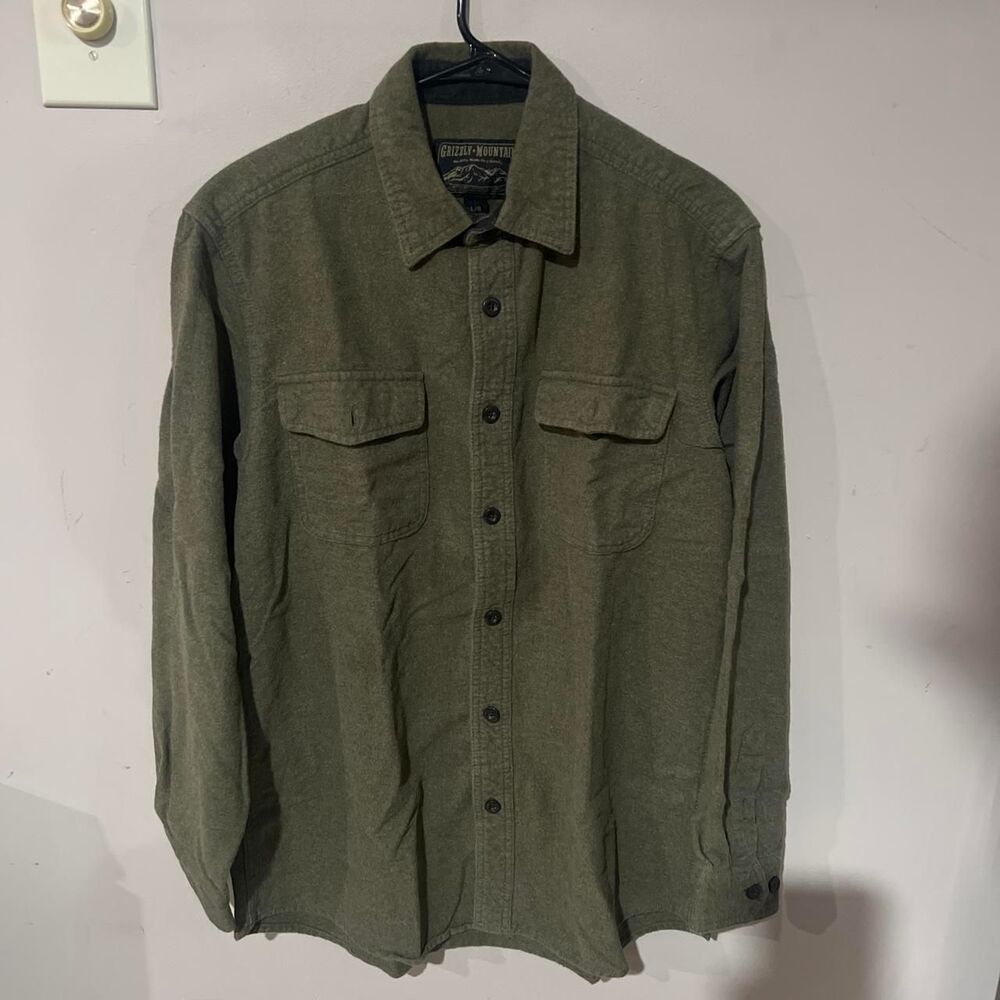 Unbranded Men's Green and Khaki Shirt